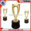 Plastic trophy base high quality big gold plated metal awards sport study keepsake world cup trophies china trophy cup