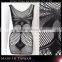 Geometrical shapes spaghetti strap mature women underwear