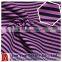 96% polyester 4% spandex yarn dyed stripe jersey fabric with permanent wicking treatment