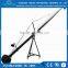 Professional 10m 2-axis dutch head triangle jimmy jib crane for video camera