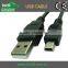 USB2.0 charging cable am to 5p mini usb cable