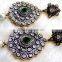 Emerald studded earrings