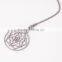 Wholesale chakra jewelry fashion long chain necklaces flower pendant