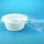 1250ml Disposable Round Lunch Box With Lock Clear and White Color Food Packaging Lunch Box