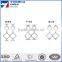 School Playground 9 gauge Diamond hole pvc coated chain link fence