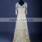 RSE630 Lace Long Sleeve Yellow Gold Bridesmaid Dresses For Children