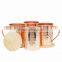 Moscow Mule Copper Mugs Set of 4 - 16 Ounce with 4 Artisan Hand Crafted Wooden Coasters