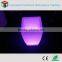 Manufacturer PE LED square flower pot/PE led bucket with remote control 16 mix changeable colors Up34*Dn26*H26CM