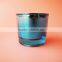 stained blue soy candle thick glass candle cup