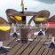 PE rattan garden bar set