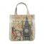 New Retro Vantage Coffee Latte Tote Bags Craft Bags Shopping Bags Cotton Linen