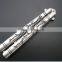 Wholesales Sliver Comb Multi function Stainless Steel Trainer Tool Butterfly Comb