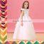 Retail children girls frock girl party dress baby princess tutu dress baptism rose collar baby girls gauze christening dresses