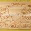 fancy laser engraved bamboo card