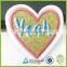Cheap custom baby kids clothing design iron-on embroidery patch