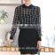 Guangzhou factory wholesale blouse women shirt tartan plaid shirt blouse