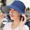 wholesale Summer Sun Protection Fishing Cap Hat Windproof Sun Hat for lady