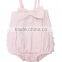 Boutique baby clothes 2017 hot sale cotton stripe kid Clothing pink baby clothes romper newborn