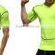 2017 New Mens short sleeve custom running compression shirts