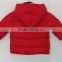 2016 baby girl red faux fur collar cotton padded for winter
