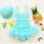 Baby solid color lace bikini new one piece swimming wear girl bathing suit for summer girl swimming suit