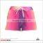 Neon color short pants scalloped style popular women swim shorts
