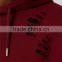 Custom Design Plain Extreme Ripped Oversized Longline Distressed Classic Fit Hoodie Burgundy Split Sides