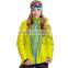 High quality varsity outdoor waterproof polyester custom mens waterproof crane ski jacket