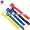 100% nylon cable ties reusable back to back hook and loop fastener tape