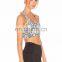 Latest fashion girls sports bra sublimation print sexy gym fitness bra
