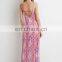 Custom design latest casual printed long dress bohemian quality maxi plus size dresses
