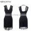 Oem fashion dress women clothing rayon one piece short dress , sexy bandage dresses for woman