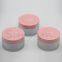 80ml Frosted Plastic Cosmetic Hand And Facial Cream Jar With Pink Lid
