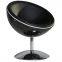 Modern fiberglass round leather cushion living room ball chair