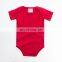 Summer pure color 100% cotton baby jumpsuit short sleeves rompers