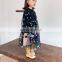INS Korean children's clothing children's and girls' dresses, black BLINGBLING dress, shiny skirt