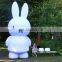 Attracting Adults and Kids Colorful LED Inflatable White Rabbit Cartoon Model For Event Evening Party,Commercial advertising