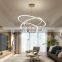 Circular living room chandelier modern minimalist Nordic restaurant lamp fashion office showroom chandelier