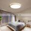 Simple round white bedroom ceiling lamp LED chandelier