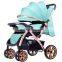 Baby stroller light weight foldable pushchair adjustable pram