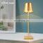 Home Dining Side Gold Lampe De Table Rechargeable