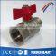 Factory Provide Directly high temperature brass DN20 ball valve with steel handle