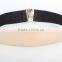 Metal mirror fashion lady elastic belt