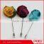 colorful flower-shaped metal brooch