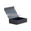 Wholesale in stock packaging small black folding magnetic lid gift box for small business
