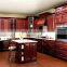 Factory price wood color melamine kitchen cabinet with granite counter top