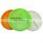 3-Compartments Candy Color Melamine Plastic Kids Dinner Dish, Candy Color Partition Dish Silicone Dinner Plate