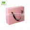 Luxury wholesale rigid cardboard wedding paper gift handle bag custom logo