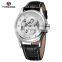 FORSINING A3 Men's Fashion&Casual Automatic Mechanical Business Watch Luxury High Quality Leather Watch Strap Band