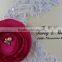 Best Quality Elegant Red Rose Pearl Lace Wedding Card Invitations